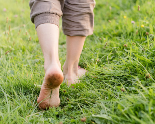 Antje Rach, Breathwork, Füße im Gras