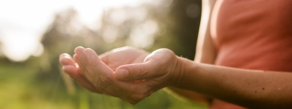 Antje Rach, Breathwork, Hände im Abendlicht, Empfangen